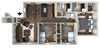 3BR 2BA 1075 Sqft